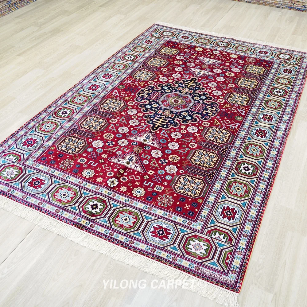 Рисунок 3 - 152x244 см Шелковый Племенной ковер ручной работы