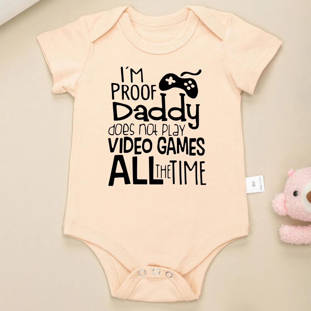 Funny Infant Outfits 0 to 24 Months Baby Boy and Girl Clothes Onesies Cotton Multicolor Round Neck Newborn Bodysuit European 4