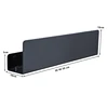 Black Bathroom Organizer Shelf With Hooks Aluminum Kitchen Decoration Shelves On Wall Shower Storage Rack Wall Mount 6