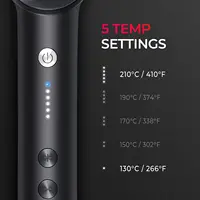 Lisseur de cheveux bouclés TYMO RING avec chauffage rapide en 20 secondes, 5 niveaux thermostatiques, peignes lisseurs chauffants, arrêt automatique après 30 minutes 3