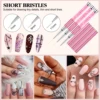 SAVILAND 6pcs Nail Art Liner Brushes Hand Painted Brush Acrylic UV Gel Colours Paints Builder Drawing Pen DIY Manicure Tools 3