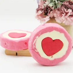 Heart-Shaped Bubble Bath Bomb Rose Scented Salt Ball Essential Oil Bathing Foam Gift Set Spa For Bathroom Wisp For Body