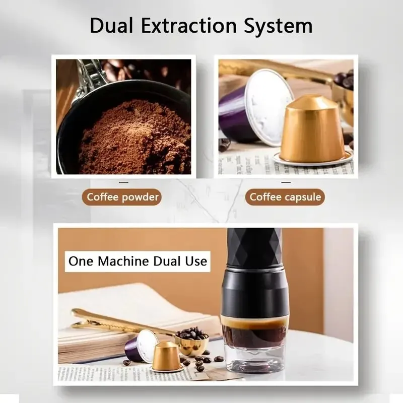 Hand Pressure Manual Mini Espresso Capsule Coffee Machine Cup Portable Espresso Mini Coffee Maker For Travel coffee maker espresso maker