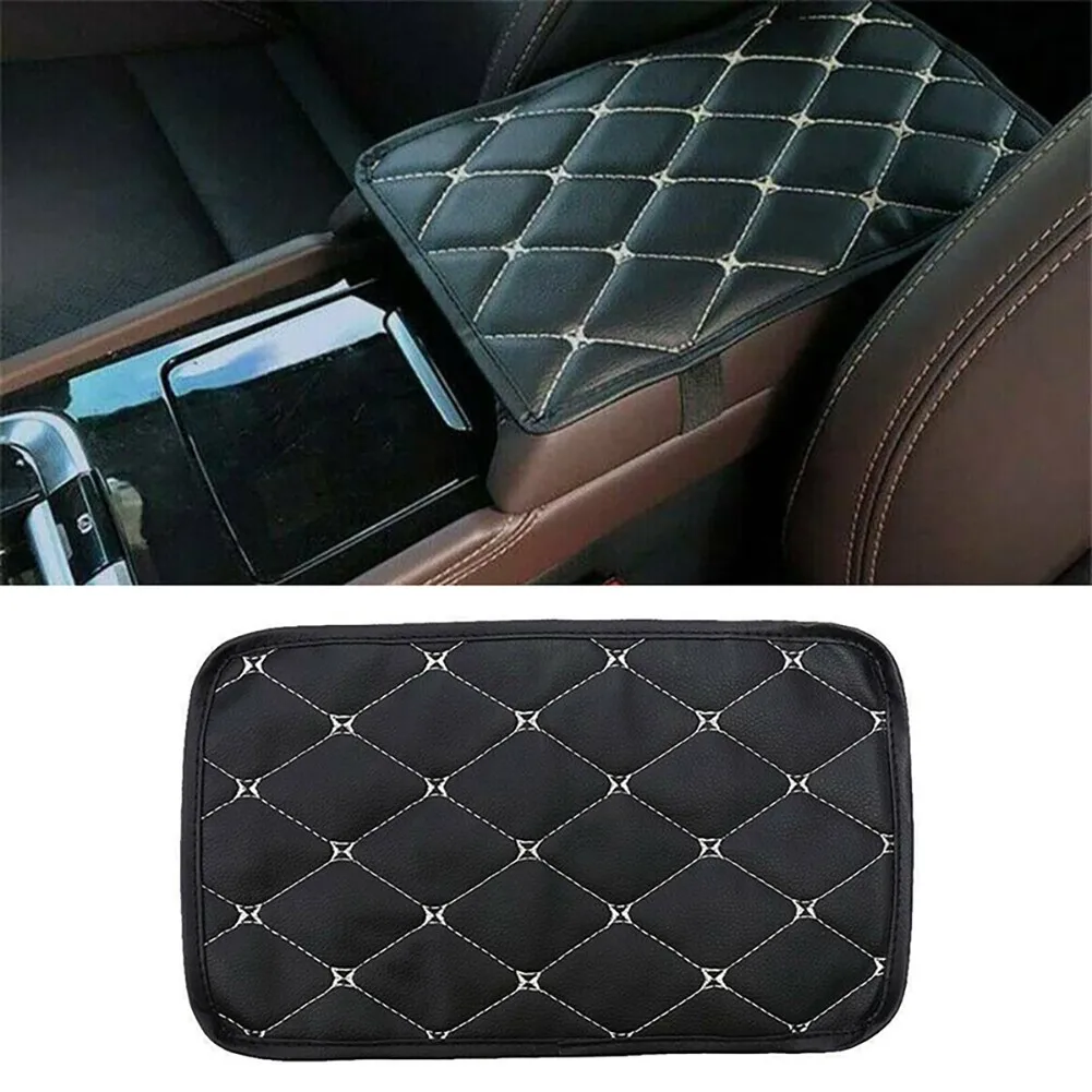 

Universal Car Armrest Pad Cover Auto Center Console Box Pu Leather Mats Cushion 29 * 17cm Car Acesssories