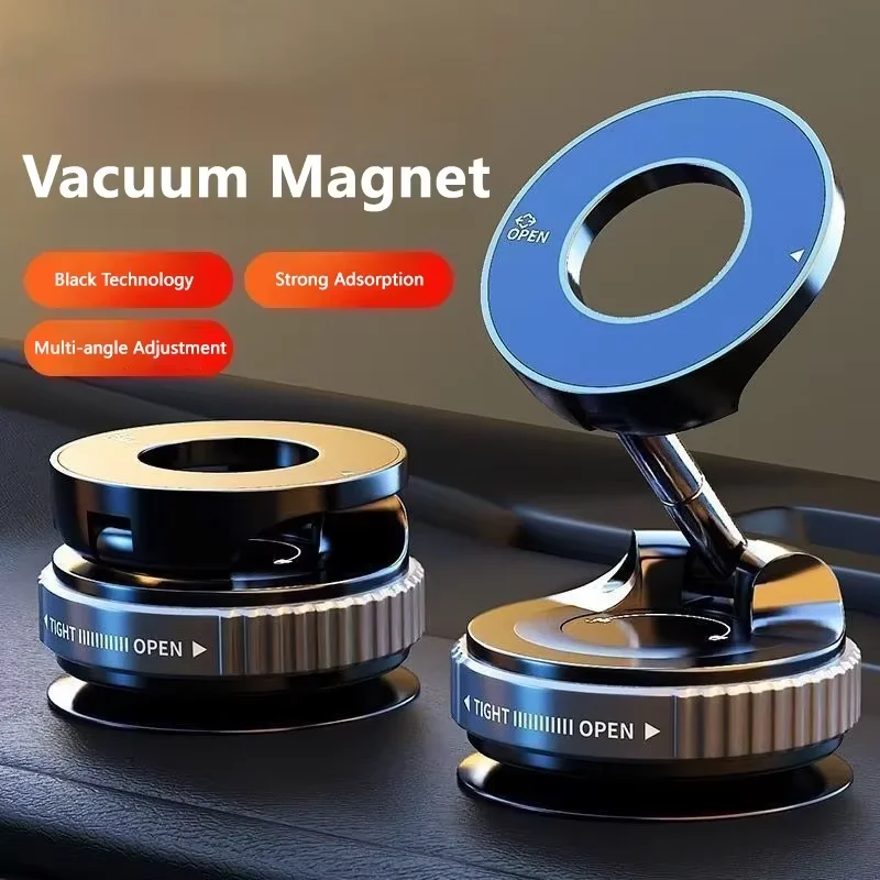 Aluminum Alloy Car Phone Holder with Magnetic Suction Cup