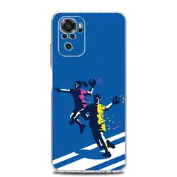 Clear Handball Sport Phone Case Cover for Redmi Note 10 (B5)