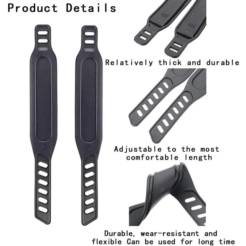 

8PCS Exercise Bike Pedal Straps, Adjustable Pedal Straps Foot Pedal Straps for Spinning Exercise Bike Home or Gym