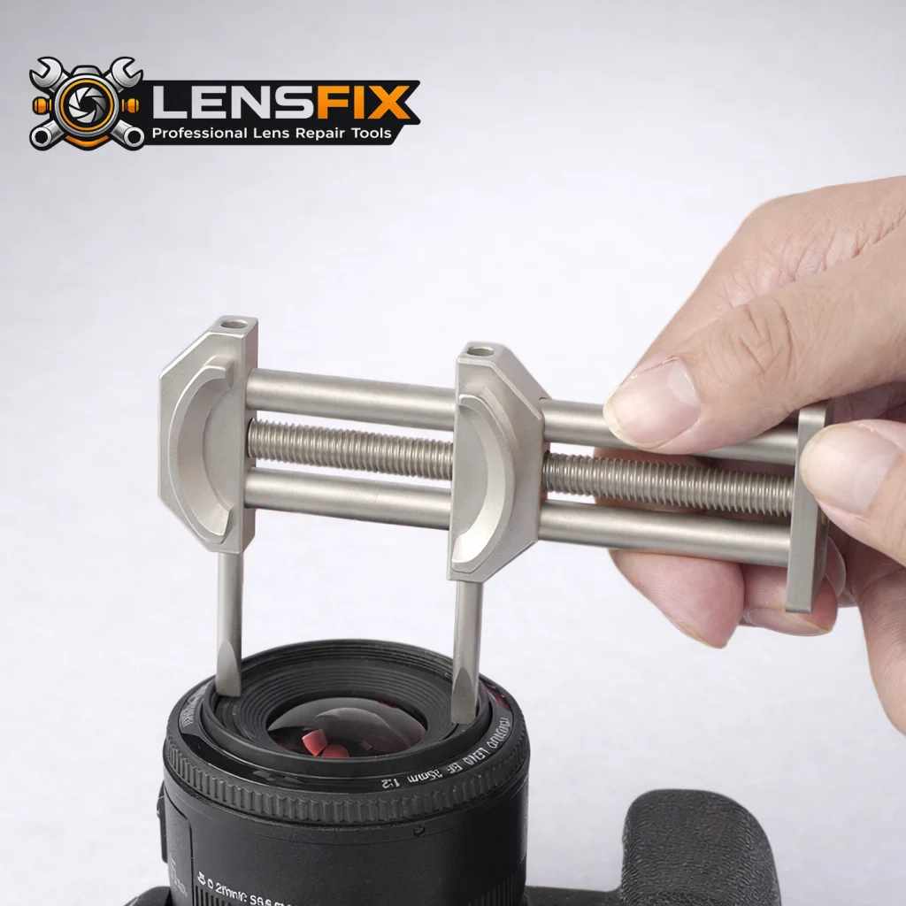 렌즈 필터 스레드 수리 도구 키트, 28-105mm 조정 가능한 업그레이드 도구, 카메라 렌즈 유지 관리를 위한 스테인레스 스틸 스패너