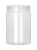 10pcs Aluminum Silver Lid Sealed Jar Food Grade Transparent PET Empty Plastic Bottle Snack Candy Biscuit Storage Packing Bucket 6