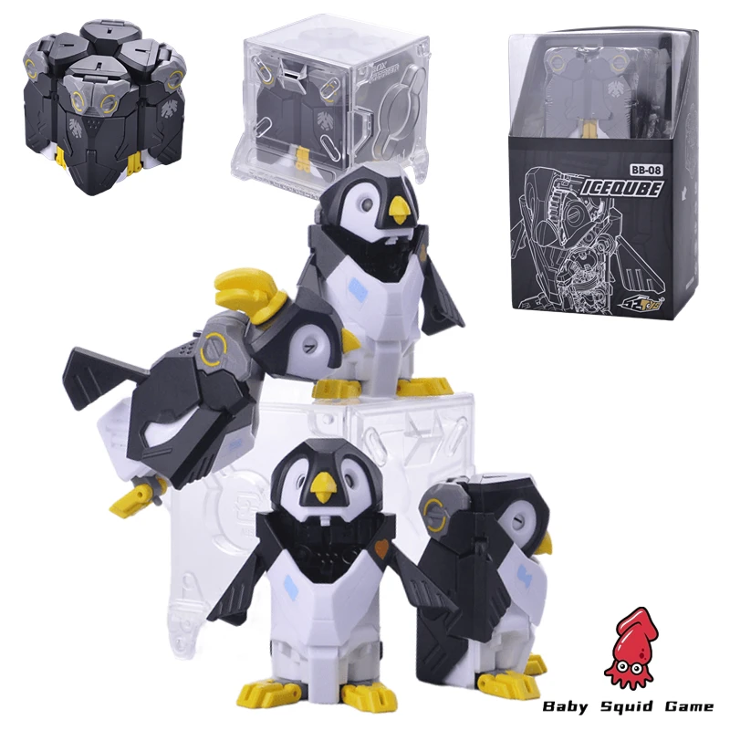 

Original Stock 52TOYS Beastbox BB08 Iceqube Small Proportion Transformation Toy Action Figure Model Toy Collection Hobby Gift