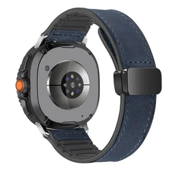 Premium Leather Silicone Magnetic Bracelet Band Strap - Watch Ultra2 2026 (MidUS)