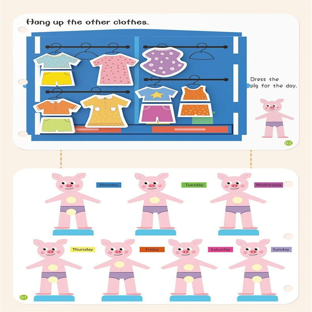 Montessori Paste Quiet Book 5