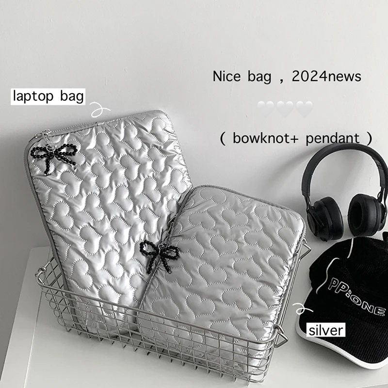 Cute Heart Design Tablet and Laptop Sleeve - Korean Version