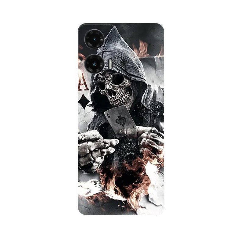 Cute Cartoon Silicone Back Cover with Soft TPU Bumper