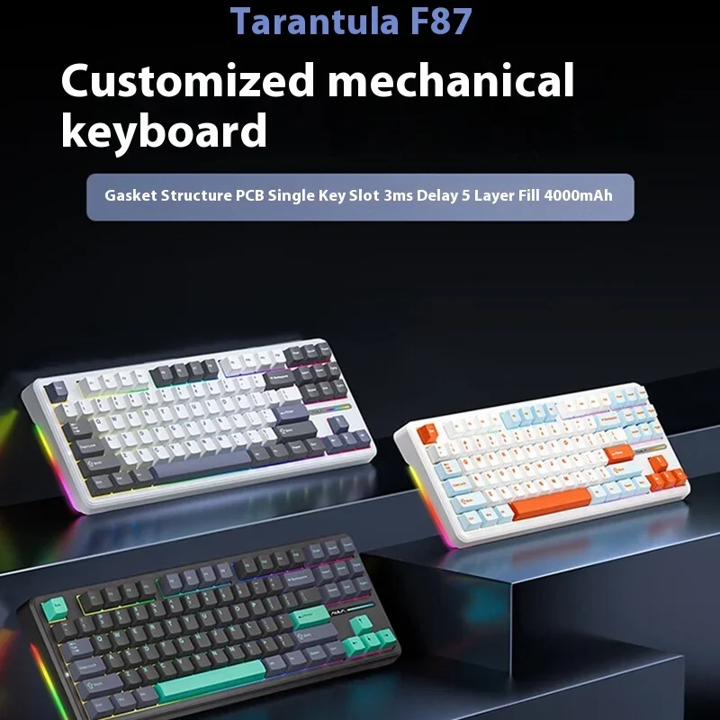 

Клавиатура технологическая технология Full-key для бестселлера, трехрежимная, беспроводная, Bluetooth