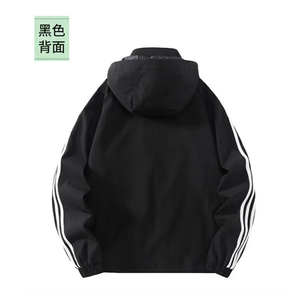 Casual fashion outdoor sports brand 2024 men's jacket + pants Spring and autumn 2-piece men's windproof zipper jacket