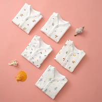 Vêtements pour bébés de 0 à 3 mois, sous-vêtements de maison pour nouveau-né, dessin animé, boutons en coton, vêtements pour bébés filles et garçons, haut à manches longues + pantalon Long 2