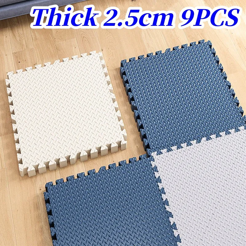 9PCS Tatame Play Mats Thicken 25mm Puzzle Mat 30x30cm Tatames Baby Game Mat Puzzle Mat Baby Mat Kids Carpet Foot Mat Floor Mats 9pcs tatame play mats thicken 25mm puzzle mat 30x30cm tatames baby game mat puzzle mat baby mat kids carpet foot mat floor mats