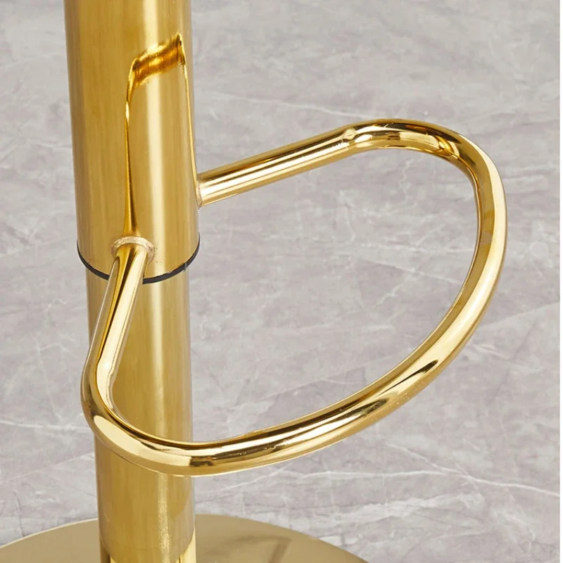 

Luxury Rotating Bar Chair Design Adjustable Gold Coffee Kitchen Chair Modern Counter