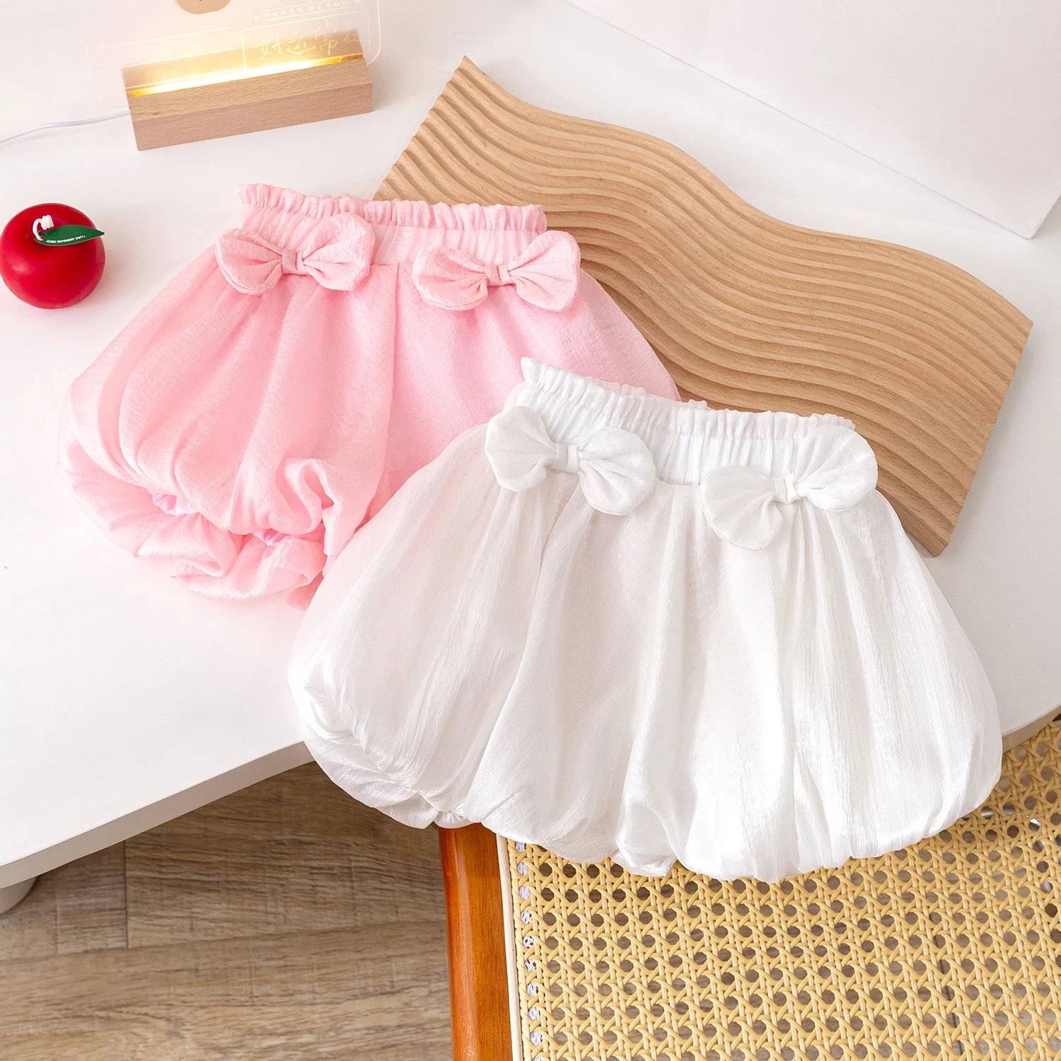 Kids Shorts Bow Bract Shorts For Girls Soild Cute Baby Pants Toddler Summer Clothes children clothing For Girls