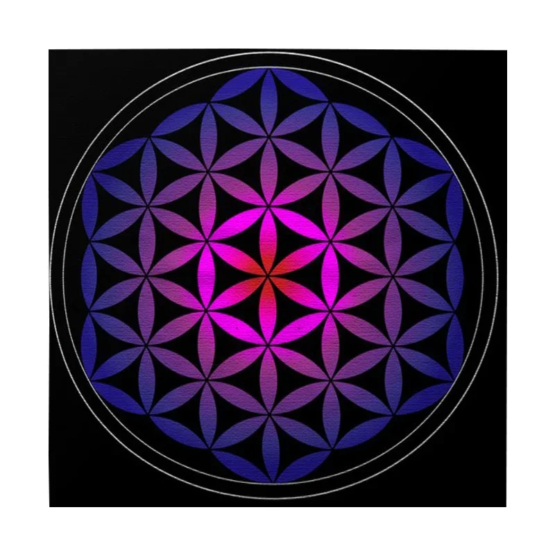 Galaxy Tarot Tablecloth Flower of Life Divination Altar Cloth Board Game Oracle Card Pad Pagan Witchcraft Astrology Supplies