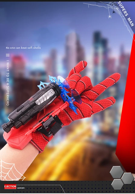 Spiderman Gants Enfants Super-héros Gants avec éjection de poignet