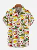 Men's Shirt Mexican Party Creative 3D Printed Tops Summer New Hawaiian Casual Loose No pockets Short Sleeve Shirt 1