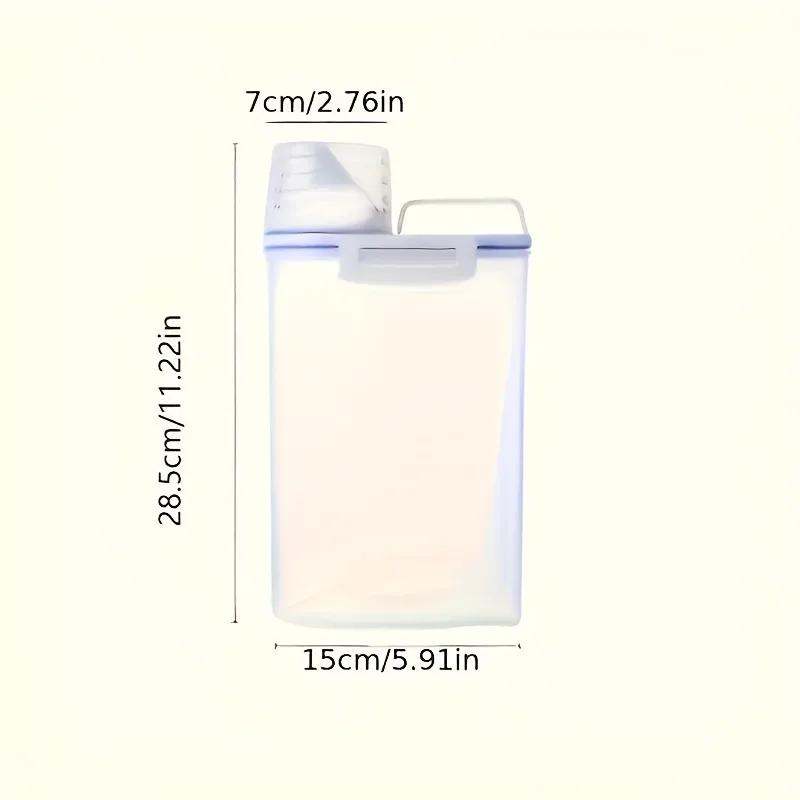 Food Storage Canister 1pc Large Capacity Household Sealed Rice Dispenser Kitchen Supplies