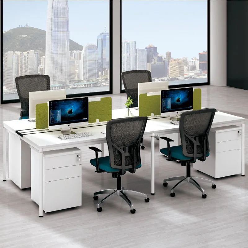 Modern workstation standard aluminum furniture office study table computer desk for open area