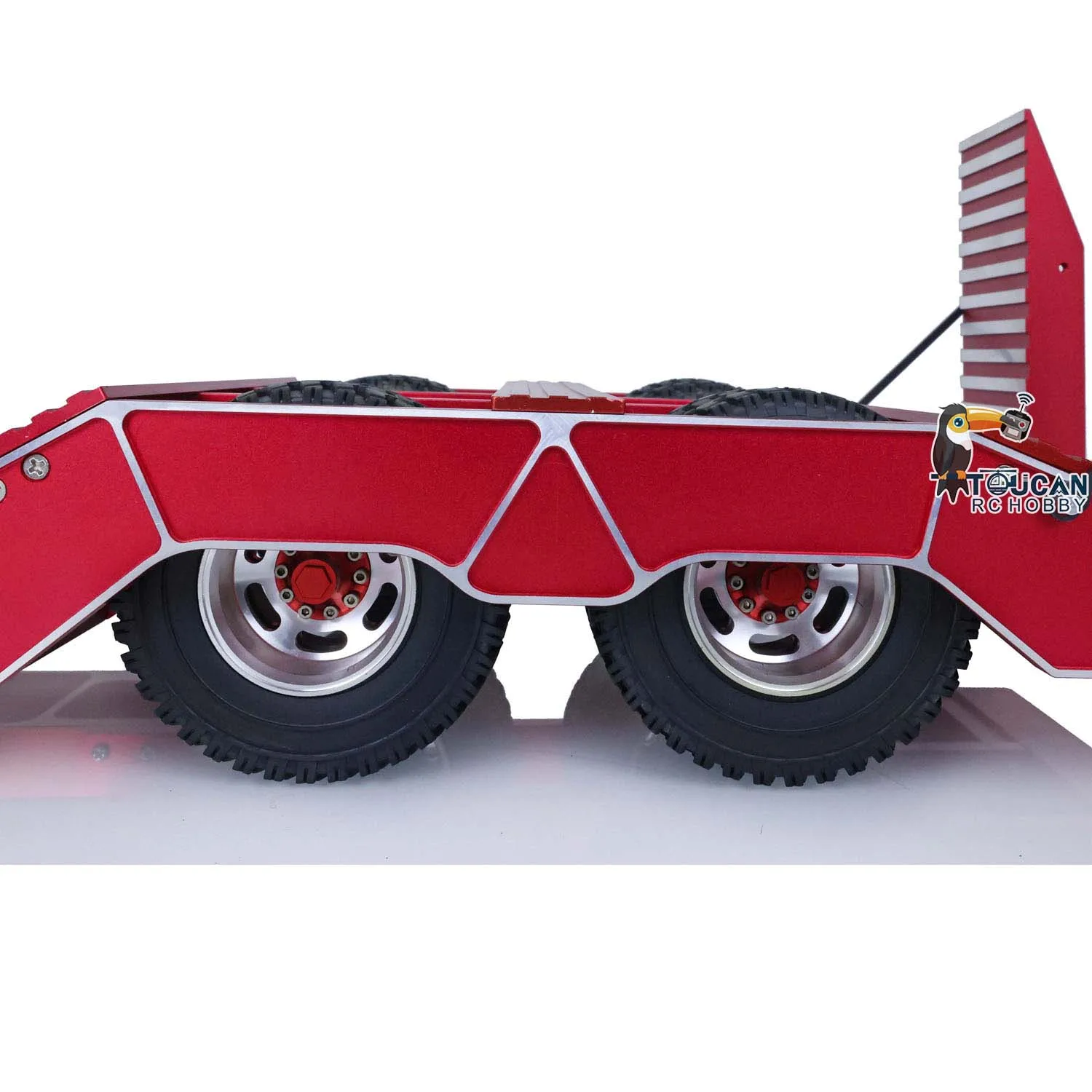 TOUCAN 2axles Heavy Duty Trailer 1/14 Chassis Outdoor Toys RC Tractor Construction Vehicle Remote Control TH01052 6