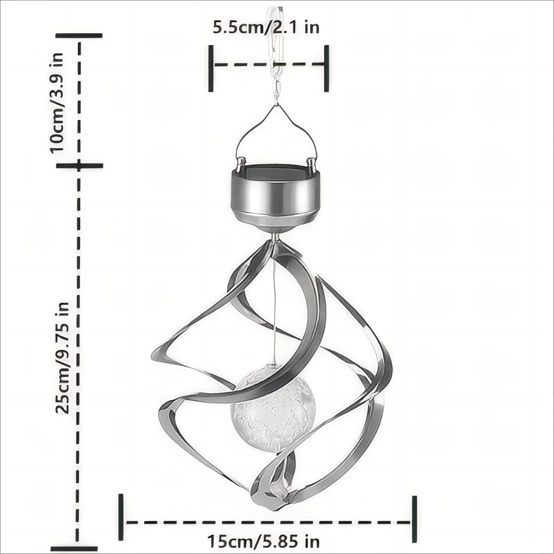 Solar Wind Chime Pendant Light 1pc Outdoor Garden Decorative Light Outdoor Garden Decoration Solar Light For Patio Cou solar garden light