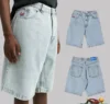 Y2K Polar Big boy Short for Men Streetwear Baggy Jeans Embroidery Denim Leisure Short Mujer Hot Traf Men shorts Skate jeans men 1