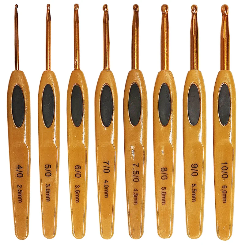 PlasticHandleAluminumCrochetHookKnittingWeaveYarnCrochet