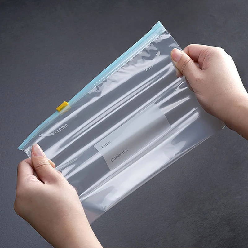 Zipper Sealed Bag Food Grade Fresh-Keeping Bag Household Refrigerator Storage Food Packaging Sealed Dense
