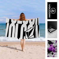 V-Volcom LOGO Big Microfiber Beach Towels Quick Dry Towel Sand Beach Towels Pool Towel for Travel Swim Pool Yoga 1