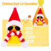 Christmas Rubber Duck Car Duck Ornaments Yellow Duck Car Dashboard Decorations for Christmas Decor and Home Decoration 2