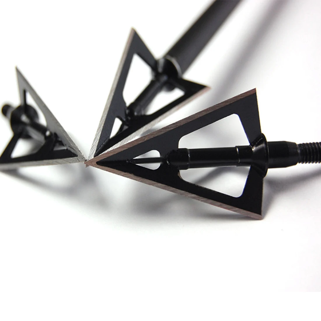 6/12pcs Linkboy Archery Hunting Broadheads 3 Fixed Blades 100 Grain A Box Archery Broad Heads Compound Bow Hunting archery arrowhead