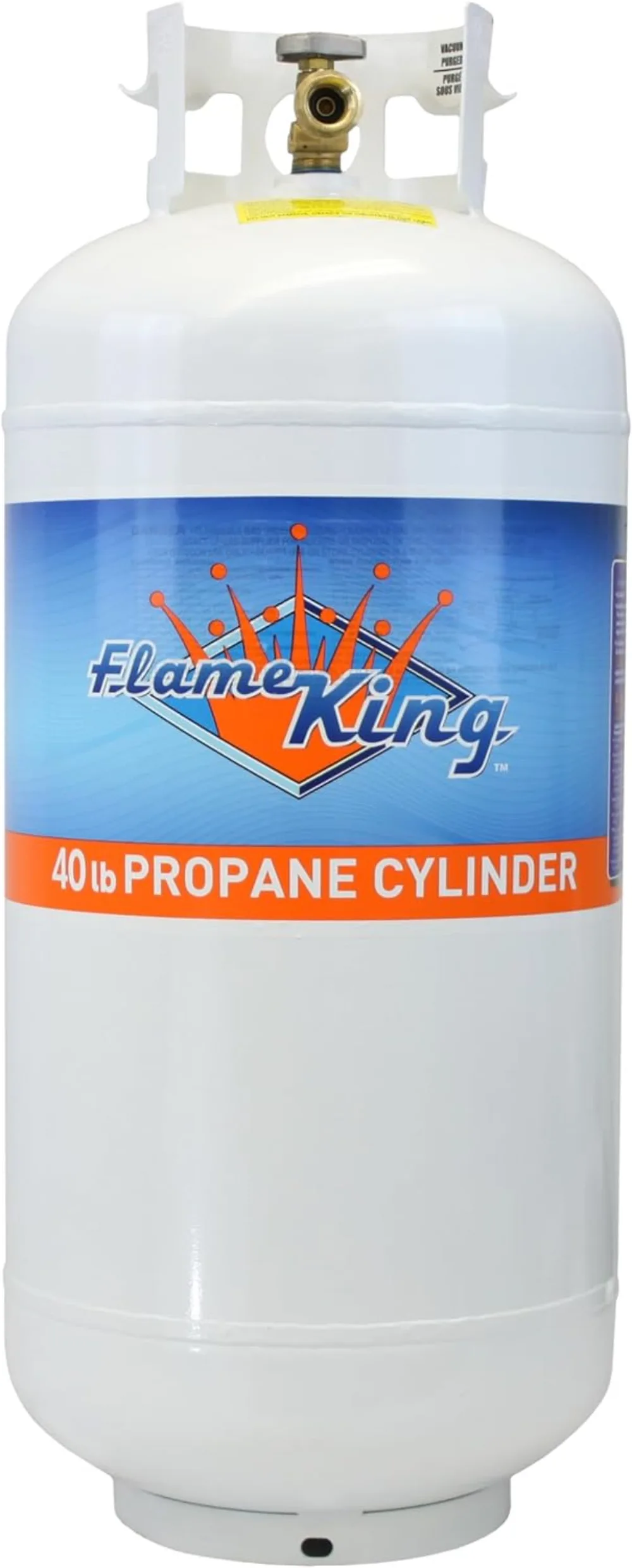 

Portable YSN401 40 Pound Steel Propane Tank Cylinder with Overflow Protection Device Valve, White