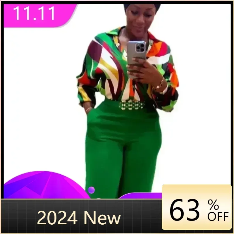 Overszie African New Design Top With Pants Stick Diamond 6 Colors Fashion Suit For Lady дезодорант спрей lady speed stick unique 150 мл