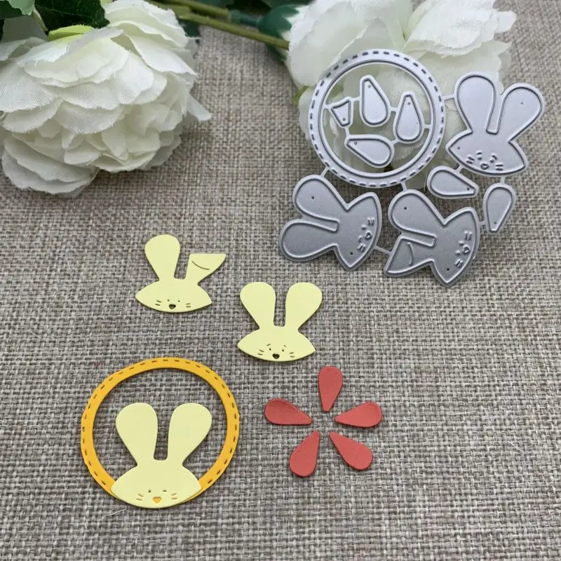 

Bunny Ring Metal Cutting Dies Stencils For DIY Scrapbooking Decorative Embossing Handcraft Die Cutting Template Mold