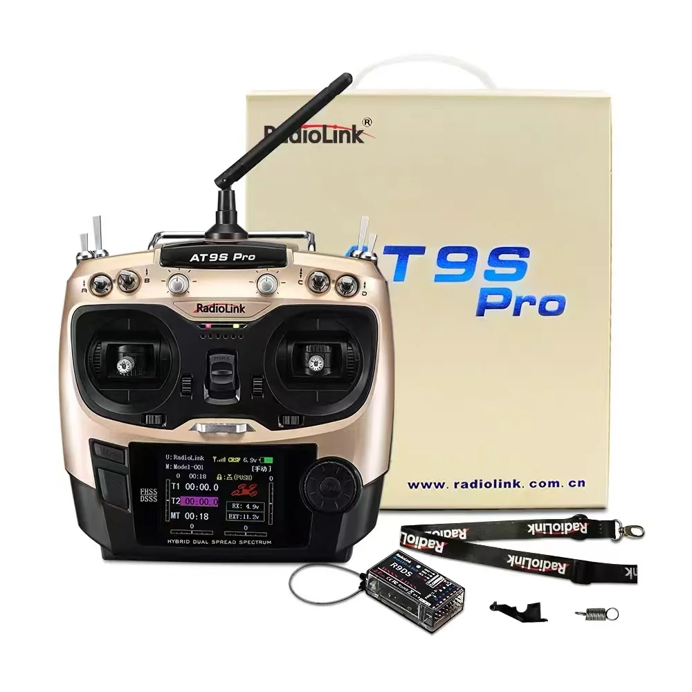 Radiolink AT9S Pro TX 10/12채널 RC 라디오 컨트롤러 RC 송신기 R9DS RX 2.4G 수신기 포함 RC FPV 레이싱용