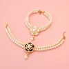 Wholesale Dog Cat Pearl Necklace Jewelry Diamond Pendant Adjustable Luxury Pet Collar Wedding Birthday Prom Costume Accessories