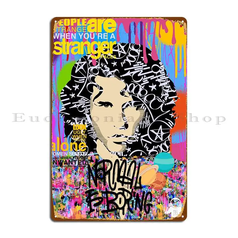 Stranger Door Metal Sign Home Printed Classic Cinema Party Tin Sign Poster