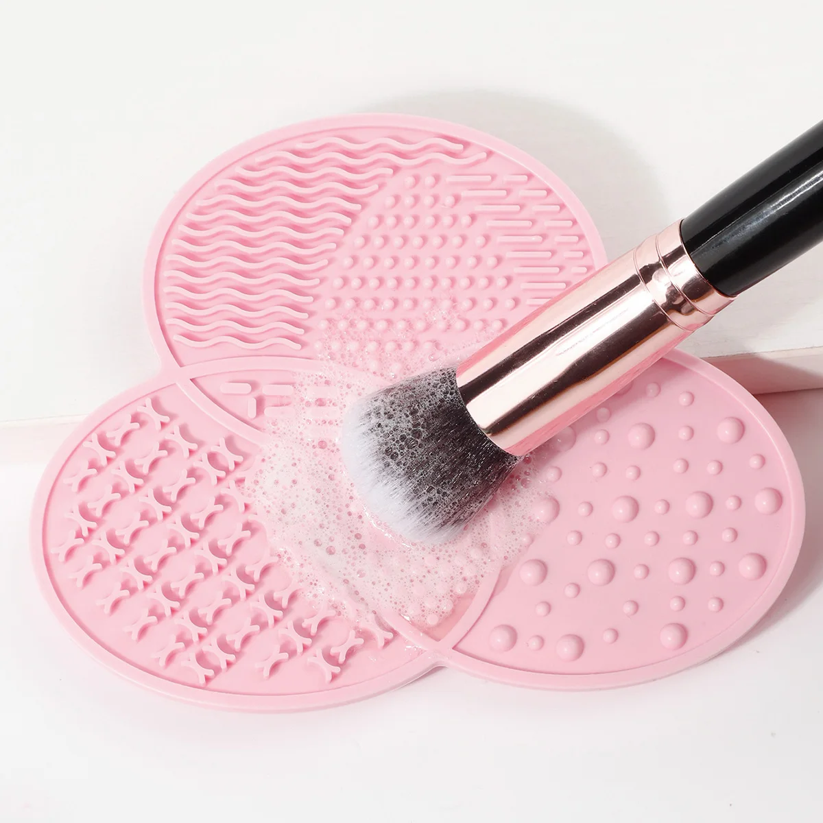 Silicone Makeup Brush Cleaning Bowl and Soft Scrubber Mat
