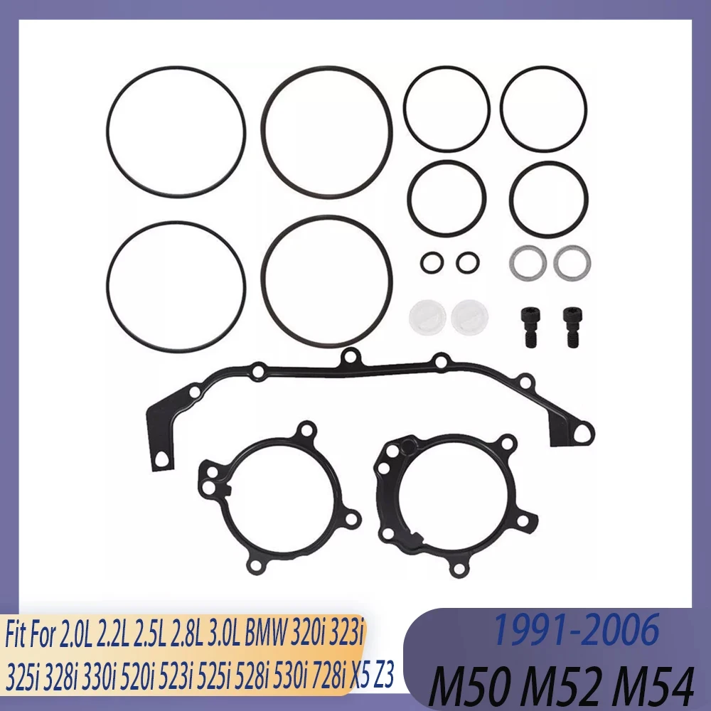 Dual VANOS O-Ring Dichtungs-Reparatursatz Passend für L M52 M54 91-06 Für BMW 320i 323i 325i 330i 520i 525i 528i 530i X5 Z3