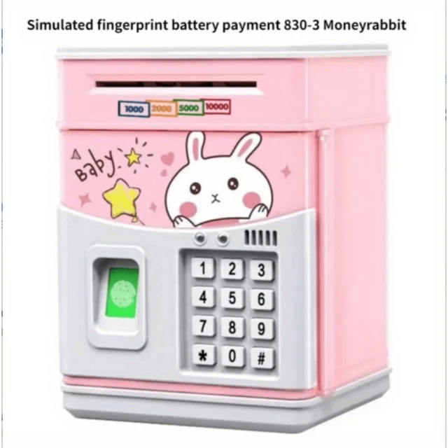 WizKidz Piggy Bank for Kids Electronic Money Bank with Fingerprint Code Drawing Fun Savings Toy for Boys and Girls Birthday Gift 6