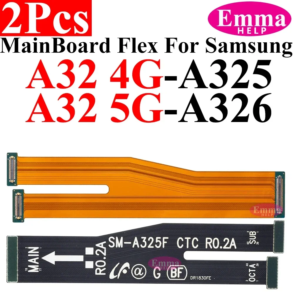 Mainboard Flex Cable EmmaHelp 2Pcs Mainboard Main board Flex Cable Motherboard Dock For Samsung A21 A22 A32 A41 A51 A71 A32 A52 A72 A34 A54 MainFlex