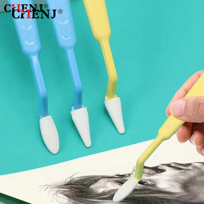 

10pcs Art Sketch Wipe Knife Washable Sponge Wiper Highlight Artist Drawing Correction Detail Eraser Pen Sketch Clean Tool