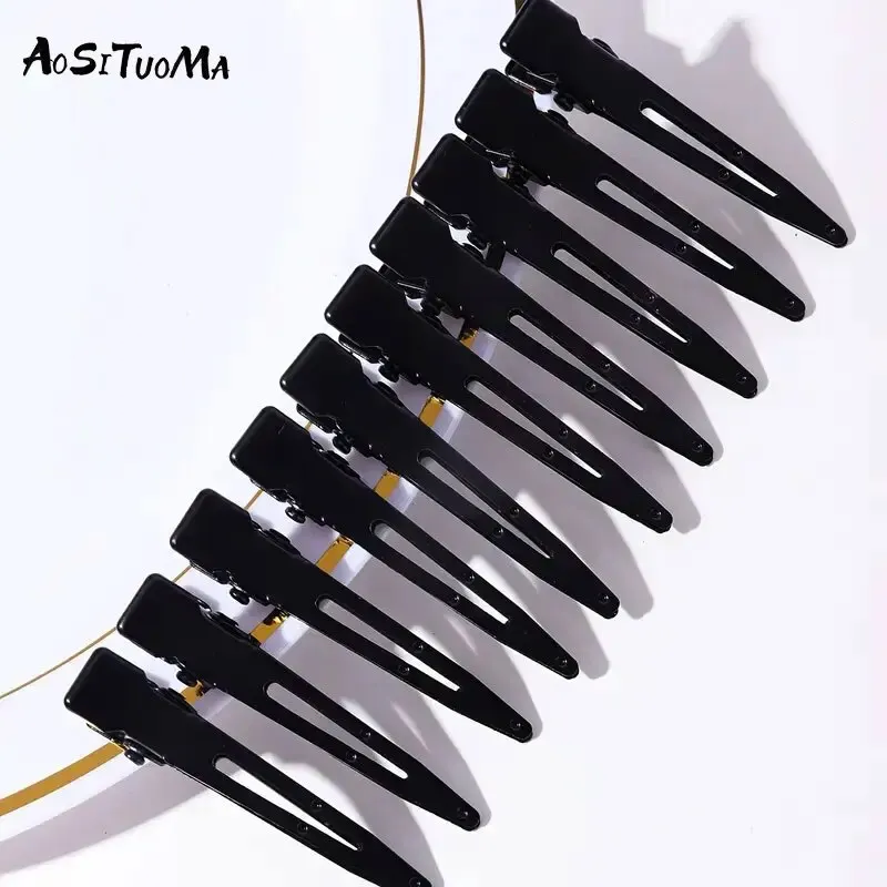 10PCS Black Duckbill Hair Clips Nonslip Alligator Hair Clips Barber Salon Styling Dying Accessories hair clips hair accessories