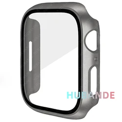 Premium Tempered Glass & Protective Cover for Apple Watch - Screen Protector Accessory (Original Black)